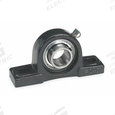 Dayton Pillow Block Bearing: 1/2 in Bore, Cast Iron, Set Screws, 1 3/16 in Shaft Ht - Light Duty Pillow Block Ball Bearings