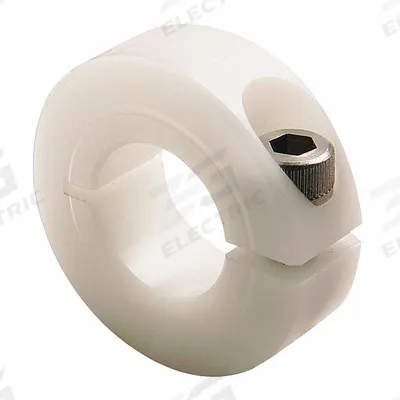 RULAND MANUFACTURING Shaft Collar: 1-Piece, Metric, Round, Clamp-On, 6 mm Bore Dia - Plastic Shaft Collars