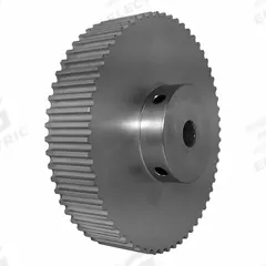 DAYTON Timing Pulley: Modified Curvilinear, Fixed, For GT Timing Belt Section, For 15 mm Belt Wd (MPN 60-5P15-6A5). Key specifications — attr1328801: DAYTON; attr1328807: Clear Anodized; attr1328808: Powerhouse®.