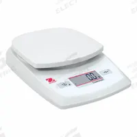 OHAUS Industrial Balance: (3) AA Batteries, 5 in x 5 1/4 in, Not IP Rated, Not NTEP Rated (MPN CR621). Key specifications — Readability: 0.1 g; Power Source: Battery; Weighing Units: oz t; Brand: OHAUS; Washdown: No.