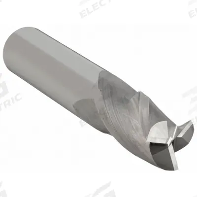 CLEVELAND Square End Mill: Carbide, 3 Flute, 1" Mill Dia, 1-1/2" LOC, 4" OAL (MPN C61698) - Carbide Square End Mills for Aluminum