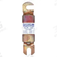 MERSEN Forklift Limiter Fuse: ACK Series, Bolt-On, Gen Purpose, 140 A, 125 V DC, Non-Indicating (MPN ACK140). Key specifications — Brand: MERSEN; Series: ACK.
