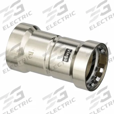 VIEGA MEGAPRESS Transition Coupling: Coupling Body, 1 1/4 in CTS x 1 1/4 in Pipe size - Copper & Bronze Press Tube Fittings for Dissimilar Materials
