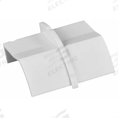 D-LINE End Cap: D-Line Quarter Round Raceway, 1 in Wd, 1 in Ht, Plastic - Couplings for Nonmetallic Single-Channel Raceways