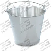VOLLRATH Dairy Pail: 14.75 qt Capacity, 11 in Overall Ht, 12 in Overall Dia, Stainless Steel, Yes No (MPN 58160). Key specifications — Brand: VOLLRATH; Material: Stainless Steel; FDA Compliant: No; NSF Certified: Yes.
