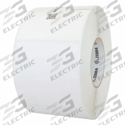 ZEBRA Barcode Printer Labels: 4 in Label Wd, 4 in Label Ht, White, 3 in Core Dia. - Industrial Thermal Transfer Labels