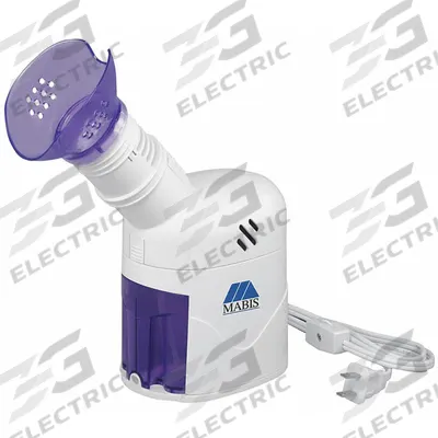 HEALTHSMART Steam Inhaler: 6 3/16 in L x 5 3/8 in W x 10 in H, 25 mL Capacity - Nebulizers & Steam Inhalers