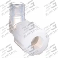 PARGRIP Compression Fitting Elbow: 3/8 in OD x 3/8 in Pipe Size, Compression x MNPT, PFA (MPN GAME-66). Key specifications — Series: Pargrip; Brand: PARGRIP; Standards: FDA Approved.