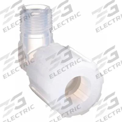 PARGRIP Compression Fitting Elbow: 3/8 in OD x 3/8 in Pipe Size, Compression x MNPT - PFA Compression Tube Fittings