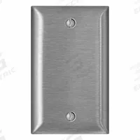 LEVITON Wall Plate: Blank, 1 Gang, Std Size (MPN SL13). Key specifications — Brand: LEVITON; Material: Stainless Steel.