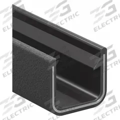 TRIM LOK INC Edge Trim: Single Gripping Finger, 100 ft Overall Lg, PVC Outer, 7/16 in Leg Lg (MPN 75B3X1/16-100). Key specifications — Standards: UL50E File MH49032; Brand: TRIM LOK INC; Color: Black; Outer Material: PVC; Profile Shape: Single Gripping Finger; _Gripping Style: Single Tongue.