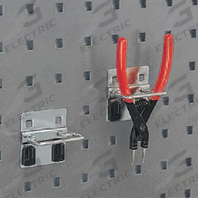 KENNEDY Pliers/Wrench Tool Holder: 1 1/4 in x 2 1/4 in x 2 3/8 in, 10 Hooks - Tool-Specific Holders for Square-Hole Pegboard
