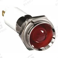APPROVED VENDOR Protruding Panel Light: 12 mm Panel Mounting Hole Dia, LED, Red, Protruding Head (MPN 24M118). Key specifications — Brand: APPROVED VENDOR; Electrical Connection: 0.11 Male Quick Disconnect.