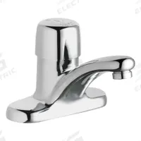 CHICAGO FAUCETS Low Arc Bathroom Faucet: 3400, Centerset, Cast Brass, Polished Chrome Finish, Arc (MPN 3400-ABCP). Key specifications — Brand: CHICAGO FAUCETS; Series: 3400; Includes: Mounting Hardware.