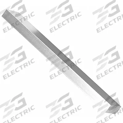 SECURITRON Stop Filler Plate: 8 in Lg, 1/2 in Wd - Mounting Brackets & Filler Plates