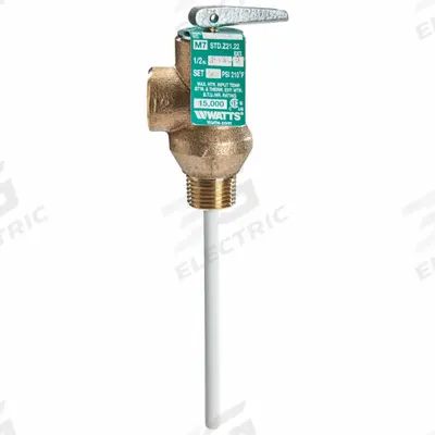 Watts Temperature and Pressure Relief Valve: MNPT x FNPT - Non-Code Temperature & Pressure Relief Valves