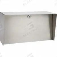 PEDESTAL PRO Outdoor Housing: 8 in Overall Ht, Silver, Cover Housing, 6 in x 14 in, Silver (MPN Lando-SS-14x8-E). Key specifications — attr193630: PEDESTAL PRO; attr982335: EPDM Rubber Seal; attr982316: Silver; attr982338: Keypads; attr982348: Polished; attr982331: Stainless Steel; attr1022512: Cover Housing.