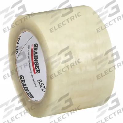GRAINGER Packaging Tape: 3.4 mil Tape Thick, 3 in x 55 yd, HD - Heavy-Duty Hot Melt Tape