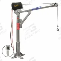 OZ LIFTING PRODUCTS Davit Crane Kit: Steel, Electric, 1,000 lb Max. Load Capacity, 0 in to 45 ft (MPN OZ1000DAV-DCW-SP16). Key specifications — Material: Steel; Brand: OZ LIFTING PRODUCTS; Included Base Type: Pedestal; Body Material: Steel.