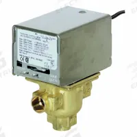 Hydronic Zone Valve: 4 Cv Flow Rate, 3-Way, 1/2 in Sweat, Spring Return, NC, On/Off Signal, Electric (MPN V4044A1019). Key specifications — Actuator Voltage: 120V AC; Manufacturer Part Number: V4044A1019; Brand: HONEYWELL HOME.