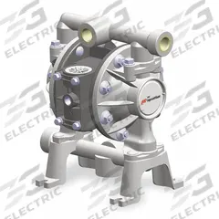 ARO Double Diaphragm Pump: Aluminum Body, 3/4 in, NPT Connection, 14.8 gpm, 230 ft Max. Head (MPN PD07R-AAS-PTT). Key specifications — Brand: ARO; Seat Material: PP; Check Valve Material: PTFE.