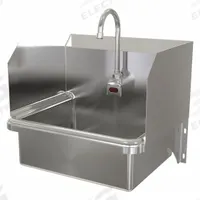 SANI-LAV Hands-Free Sink: 1 Stations, 7 in Bowl Dp, 17 in Bowl Lg, 14 in Bowl Wd, Faucet Included (MPN 707A.5). Key specifications — Includes Side Splash: Side Splash Included; Series: Stainless Steel Hand Wash Sink; Brand: SANI-LAV; Power Source: AC Powered.