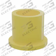 BUNTING BEARINGS Flanged Sleeve Bearing: PTFE, 3/4 in Bore, 1 in OD, 1 in Overall Lg, Yellow, 3 PK (MPN BJ5F121608). Key specifications — Brand: BUNTING BEARINGS; Color: Yellow.