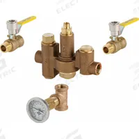 Thermostatic Mixing Valve - Ball - Gauge (MPN 132-LFSTABNF). Key specifications — Includes: Valve, Shut-Offs, Gauge; Brand: CHICAGO FAUCETS.