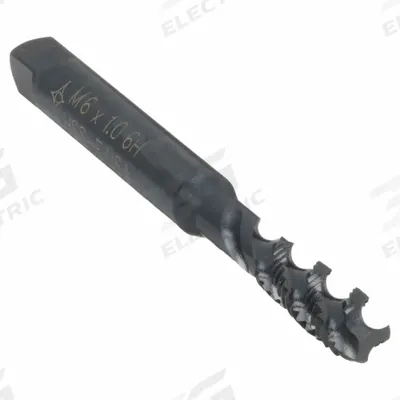 CLEVELAND Spiral Flute Tap: M6x1 Metric, 6H, 3 Flute, Semi-Bottoming Chamfer - General Purpose Spiral-Flute Taps