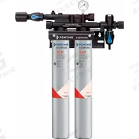 EVERPURE Water Filtration System: 5 micron, 3.3 gpm, FNPT, 25 in Overall Ht, 15,000 gal (MPN EV977112 -75). Key specifications — Brand: EVERPURE; Reduces: Objectionable Odors; Filter Media: Carbon Block.