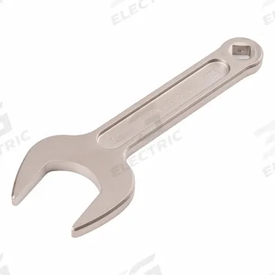 TEKTON Open End Wrench: Chromium Molybdenum Steel, Satin, 32 mm Head Size - Metric, Single End, Open End Wrenches