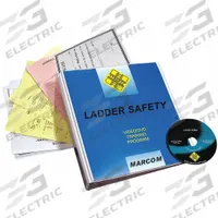 MARCOM Training Software: Construction Safety, English (MPN V0000809EM). Key specifications — Product Type: Training Software; Regulations Covered: 191026- Portable Metal Ladders; Includes: DVD; Brand: MARCOM.
