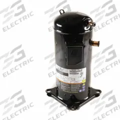 COPELAND Compressor: Scroll, 57,500 BtuH Cooling, 4 3/4 hp, 16 1/8 in Discharge Line Connection Size (MPN ZR57KCE-TFD-950). Key specifications — Manufacturer Part Number: ZR57KCE-TFD-950; Brand: COPELAND; Compressor Protection: Hermetic; For Refrigerant Type: R-407C.