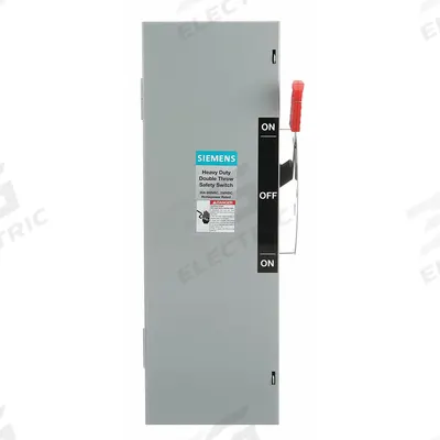 Siemens Safety Switch: Fusible, 30 A, Three Phase, 600V AC, Galvanized Steel - Fusible Safety Switches