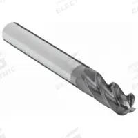 APPROVED VENDOR Ball End Mill: Carbide, AlTiN Coated, 4 Flute, 3/8" Mill Dia, 1" LOC, 2-1/2" OAL (MPN 223-001116)