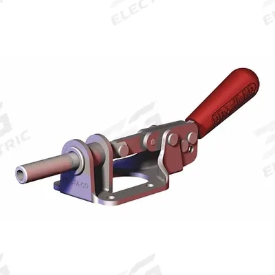 DE-STA-CO Clamp Straight-Line Action 615: Flange Base Mounting, Std Vertical Handle - Standard Straight-Line Toggle Clamps