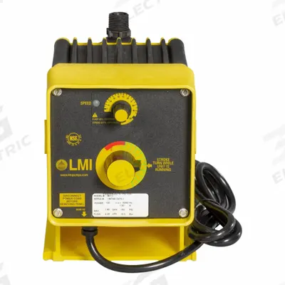 LMI PUMPS Chemical Metering Pump: Solenoid, 115V AC, PP Head, PTFE Diaphragm - Compact Solenoid-Driven Diaphragm Metering Pumps