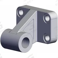 SMC Mounting Bracket: Clevis/Pivot Bracket, Fits 40 mm Bore Dia, 54 mm Overall Lg, E5040. Key specifications — attr947461: E5040; attr991689: Mounting Bracket; attr947484: SMC.