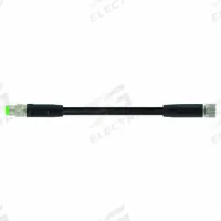 Cordset: M8 Male Straight X M8 Female Straight, 3 Pins, Black, PUR, 0.6 m Cable Lg, 24 AWG Wire Size (MPN 7000-88001-6300060). Key specifications — Cable Jacket Color: Black; End 1 Mounting Orientation: Straight; End 1 Gender: Male; End 1 Connection Type: M8; Cable Jacket Material: PUR; Brand: MURRELEKTRONIK; IP Rating: IP66K; End 2 Connection Type: M8.