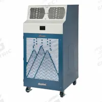 KWIKOOL Portable Air Conditioner: 4,000 sq ft – 5,500 sq ft, 120,000 BtuH, 460V AC, Cooling Only (MPN KIB12043-3). Key specifications — Compatible Location: Indoor; Voltage: 460V AC; Includes Air Filter: Air Filter Included; Brand: KWIKOOL.