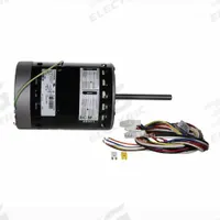 PACKARD Evaporative Cooler Motor: 48 Frame Size, Belly Band, ECM, Open, 1 hp, 115/230V AC, 11.0 A (MPN 46001). Key specifications — attr1392872: PACKARD; attr1392871: 46001; attr1398782: Constant Torque; attr1398787: PSC Indoor Blower Motor; attr1398789: 48; attr1398792: 11.0 A; attr1398815: 1,075 RPM; attr1398819: 115/230V AC.