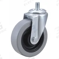 APPROVED VENDOR Stem Caster: 4 in Wheel Dia., 1 1/4 in Wheel Wd, Swivel, Swivel, 1/2 in Stem Dia. (MPN 32J819). Key specifications — Brand: APPROVED VENDOR; Thread Size: 1/2"-13; Wheel Bearing Type: Delrin; Wheel/Tread Color: Gray; Roll Up: Swivel.