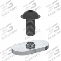 Bolt Assembly: M6 Size, 10 mm Thread Lg, Button Head Socket Cap, For 6.5 mm Slot Wd, Steel, 15 PK (MPN 75-3404-15). Key specifications — Fastener Type: T-Nut; Fastener Head Type: Button Head Socket Cap; Material: Steel; Finish: Zinc-Plated; T-Slot Fastener Type: Bolt Assembly; Threaded Hole Location: Single Center; Compatible Series: 80/20 25 Series; System of Measurement: Metric.