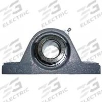 NTN Pillow Block Bearing: 3/4 in Bore, Cast Iron, Eccentric Collar, 1 19/64 in Shaft Ht, 6,700 RPM (MPN UELP-3/4M). Key specifications — Brand: NTN; Maximum Speed: 6,700 RPM; Mounting Bolt Size: M10; System of Measurement: Inch.