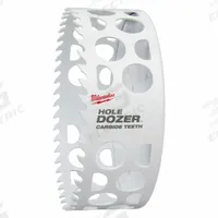MILWAUKEE Hole Saw: 5 in Saw Dia., 4 Teeth per Inch, 1 5/8 in Max. Cutting Dp, 5/8"-18 Thread Size (MPN 49-56-0748). Key specifications — attr1098070: 4; attr1098087: MILWAUKEE; attr1098073: 5/8"-18.