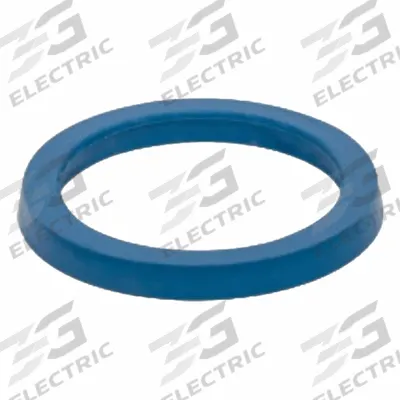 JW WINCO Sealing Ring: FDA Approved, FKM, Blue, 9 mm Inside Dia, 13 mm Outside Dia - Hygienic Single-Piece Sealing Washers