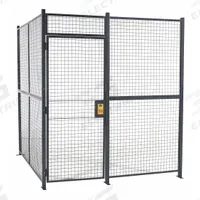 RAPIDWIRE Welded Partition Cage: 20 ft W x 10 ft D 10 ft H, Gray, 4 Sides, Powder-Coated (MPN 1020104W). Key specifications — attr1283235: Yes; attr1283272: RAPIDWIRE; attr1283267: Welded; attr1283268: Complete Wire Security Cages; attr1283246: Keyed Different Cylinder; attr1283240: In; attr1283243: Yes; attr1283254: No.