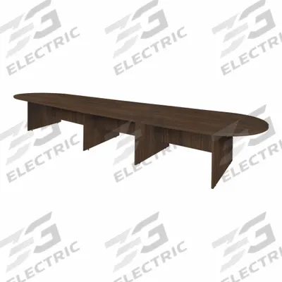 REGENCY Conference Table: Oval, Laminate/Melamine, Neo Walnut, 216 in Overall Lg - Oval Conference Tables