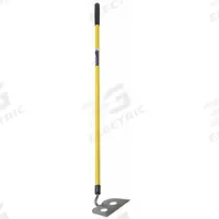 ABILITY ONE Perforated Mortar Hoe: Steel, 7 in Blade Wd, 10 in Blade Lg, Straight, Fiberglass (MPN 5120-01-611-7560). Key specifications — attr1008648: Perforated Mortar Mixer Hoe; attr1008645: Straight; attr1004999: ABILITY ONE; attr1008644: Fiberglass.