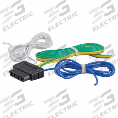 CURT Automotive Electrical Plug: 5-Way, Rubber, 16 ga Wire Gauge, Vehicle, Wire (MPN 58530) - Fleet and Vehicle Maintenance